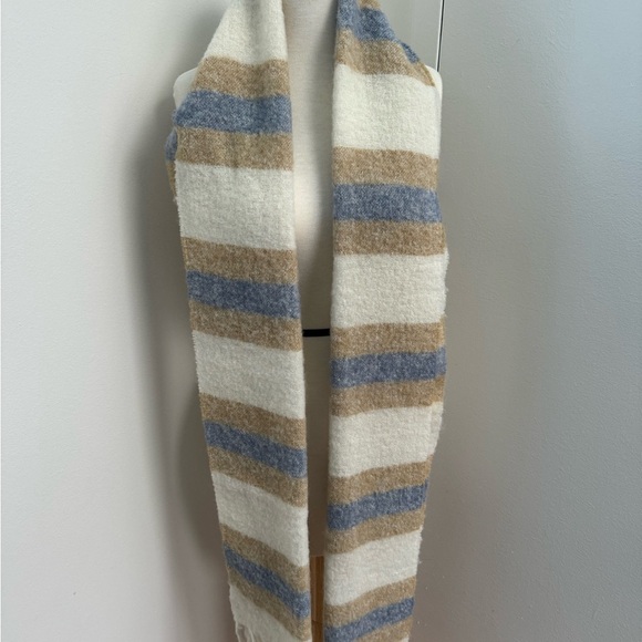 JW Anderson X Uniqlo Brushed Scarf Wool Blend Fringe Long Winter Wrap Blanket - Picture 2 of 4